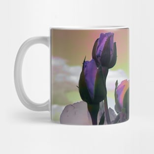 Roses in golden sky Mug